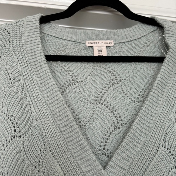 Sincerly Jules Pointelle Knit Cardigan - Picture 3 of 3